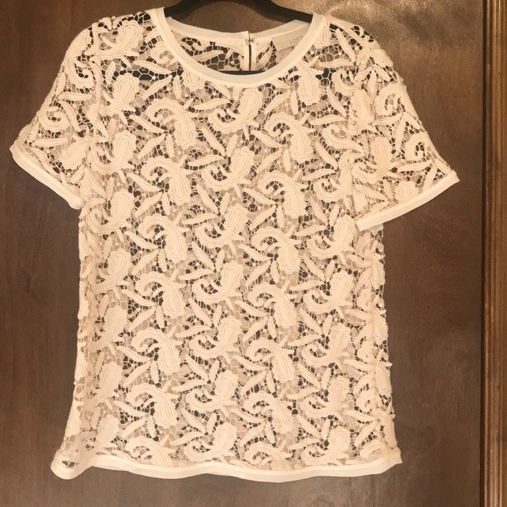 Blush pink blouse from Ann Taylor Loft